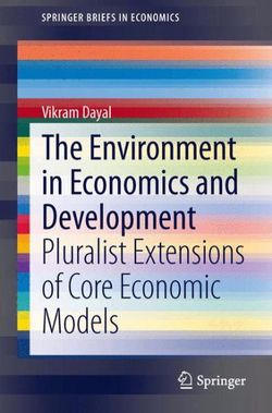 The Environment in Economics and Development