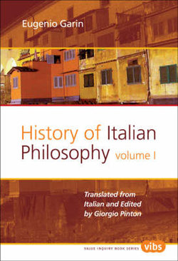 History of Italian Philosophy