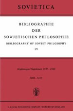 Bibliographie der Sowjetischen Philosophie / Bibliography of Soviet Philosophy