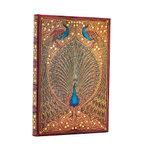 Hafiz's Peacocks (Sangorski & Sutcliffe) Mini Unlined Hardcover Journal (Elastic Band Closure)