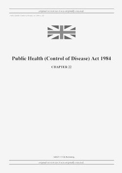 Public Health (Control of Disease) Act 1984 (c. 22)