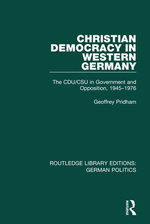 Christian Democracy in Western Germany (RLE: German Politics)