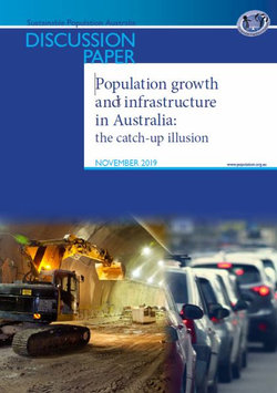 Population Growth and Infrastructure in Australia