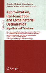 Approximation, Randomization and Combinatorial Optimization. Algorithms and Techniques