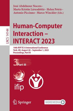 Human-Computer Interaction – INTERACT 2023 Human-Computer Interaction – INTERACT 2023