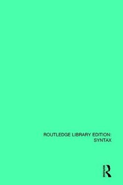 Theory of Complementation in English Syntax
