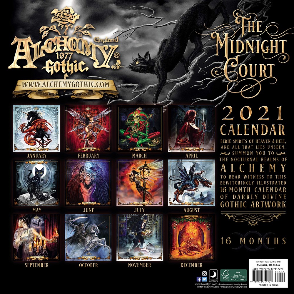 Alchemy 1977 Gothic 2021 Calendar Angus & Robertson